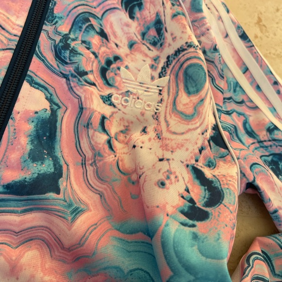 ADIDAS Rare like new GEODE Agate Marble Print Jacket - Picture 4 of 10